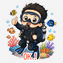 Young Diver