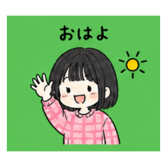 BobGirl Daily Chat Stickers