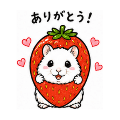 White Hamster in Food Costumes
