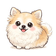 Adorable Fluffy Chihuahua Stickers