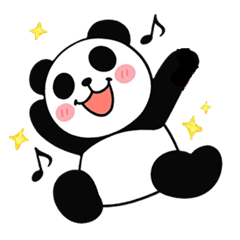 Happy Panda Cute Everyday Stickers