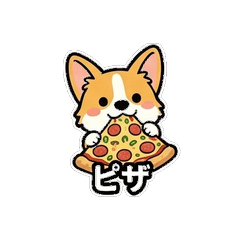 Corgi's Foodie Stickers