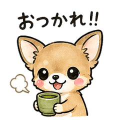 Kenny Cute Chihuahua Stickers