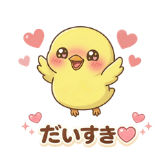 Sweet Chick Love Stickers