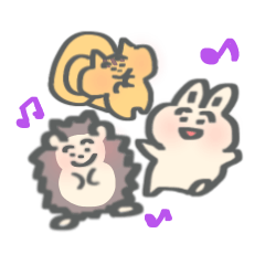Rabbit and good friend animals
