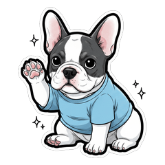 MochiFureKichi French Bulldog Stickers