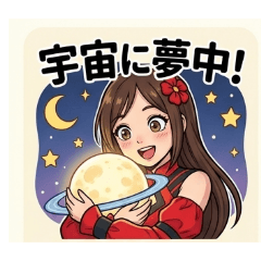 Cosmic Girl Stickers