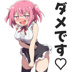 pink bob short hair girl