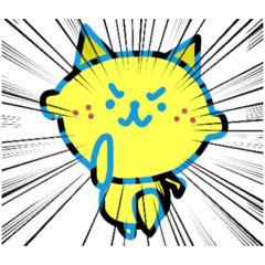 happy lemon cat