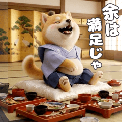 Pop-out Shiba Inu Lord Sticker