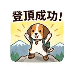 Report with a cute dog