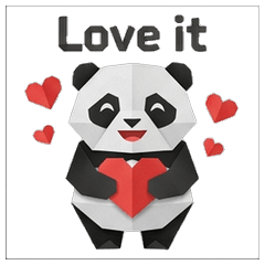Origami Panda Folds