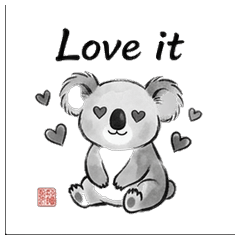 Sumi-e Zen Koala