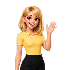 Punch, short golden blonde girl