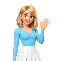 Satang, short blonde girl