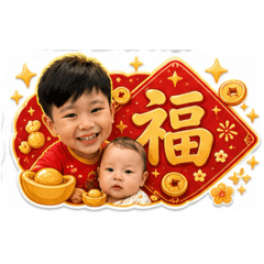 兄弟節日貼圖