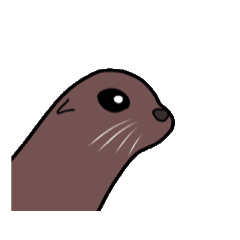 Sea lion animation stamp