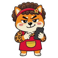 Quick Message Kansai Mom Shiba Stickers