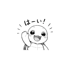 Monochrome Turtle Stickers