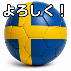 Swedish flag soccer ball
