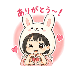 Chill Animal Hoodie Girl Stickers