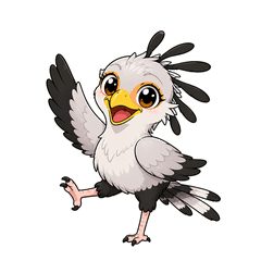 The snake-eating eagle's Sticker