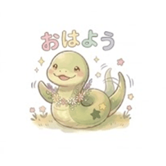 Yurutto Snake-chan Stickers