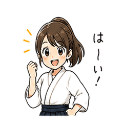 Aikido Girl Daily Stickers