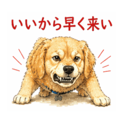 Golden Retriever Sassy Stickers NanoLife