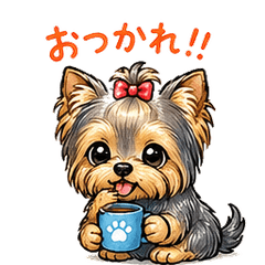 Kenny Cute Yorkie Stickers