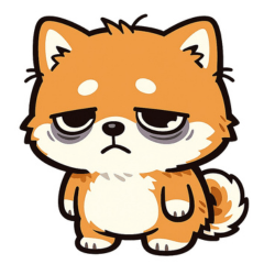Tired Office Shiba Inu