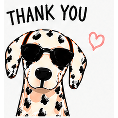 Cool Dalmatian Stickers