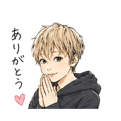 Short blonde woman stickers