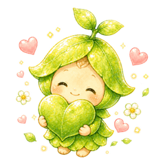Little Leaf Fairy Stickers01