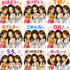 Pressure Love Sisters Cute Stickers