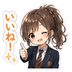 Mei's Cute School Uniform Phrases