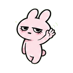 Chill Bunny Stickers for Everyday Use