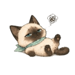Lazy Siamese Cat: Read the Room!
