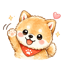 Cute Shiba Inu Puppy Stickers