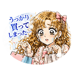 Retro Shoujo Manga Oshikatsu Stickers 2