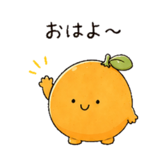 Relaxing Mikan Guru Stickers