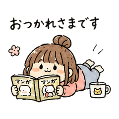 Laid-Back Heisei Girl Stickers