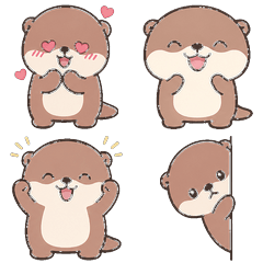 Mochimochi Otter: Yurutto Stickers