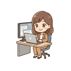 Thoughtful office worker