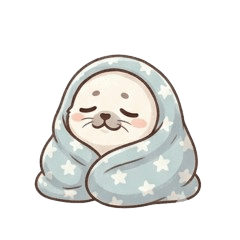 Adorable seal sticker_A