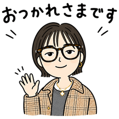 Yurutto Onmaye Girl Daily Stickers