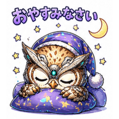 adorable owl warrior