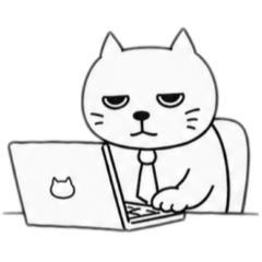 Lazy Office Cat - Relatable Work