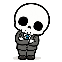 Office Skeleton Stickers