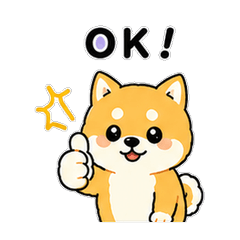 Just OK! Mameshiba Stickers